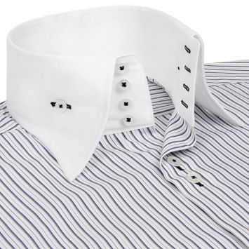 Мужские рубашки приталенные - White Cuff